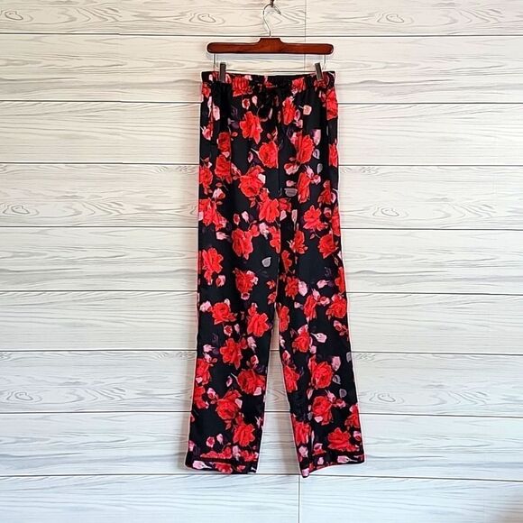 Victoria's Secret red rose print pajama bottom seperates Women's Size M - Picture 1 of 10